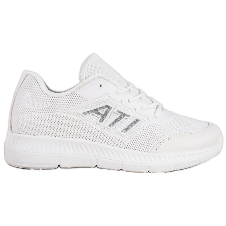 SHELOVET Comfortable Shoes With Mesh white grey