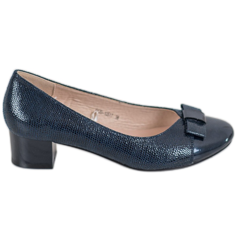 Pumps With A VINCEZA Bow blue