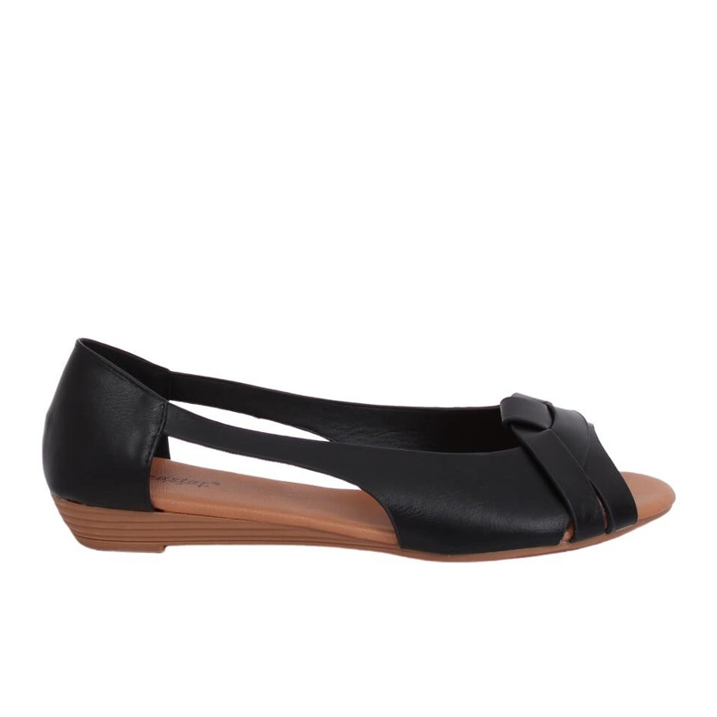 Black cut ballerinas CC221P Black