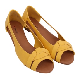 Ballerinas cut honey CC221P Yellow