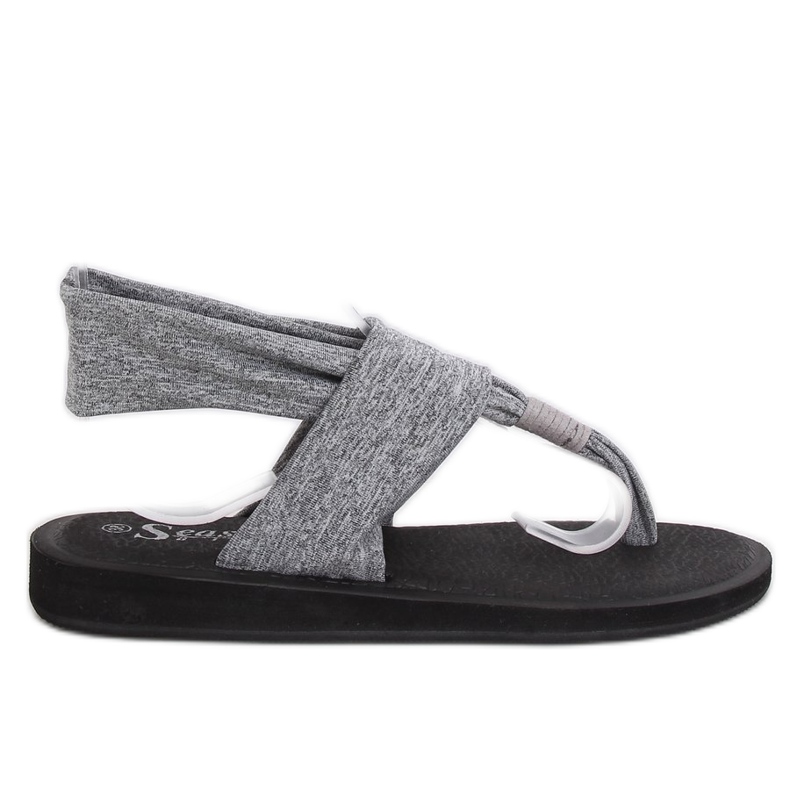 Gray Sandals, cotton, gray DD81P Gray grey