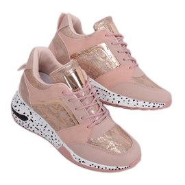 Sport shoes on a pink wedge heel C131 Rosa Ii Quality Sport shoes on a pink wedge heel C131 Rosa Ii Quality