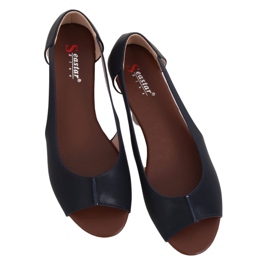 Open shoes navy blue NH-23P DK.BLUE