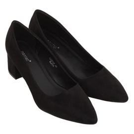 Black Pumps low heels black CC210P Black