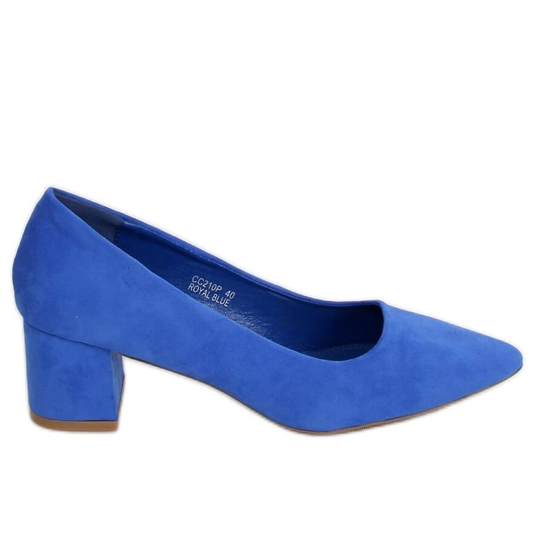 Pumps low heels cobalt CC210P Royal Blue