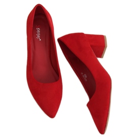 Red Pumps low heels red CC210P Red