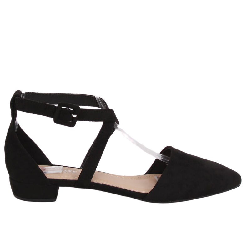 Black LL-213P Black cut ballerinas Black LL-213P Black cut ballerinas