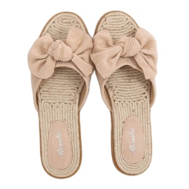 Beige espadrilles women's beige slippers YT-98 Beige Beige espadrilles women's beige slippers YT-98 Beige