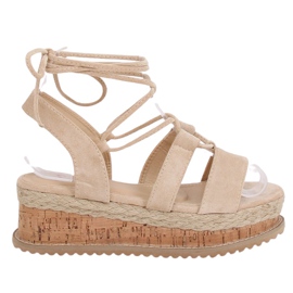 Beige espadrilles sandals JH116 Beige Beige espadrilles sandals JH116 Beige