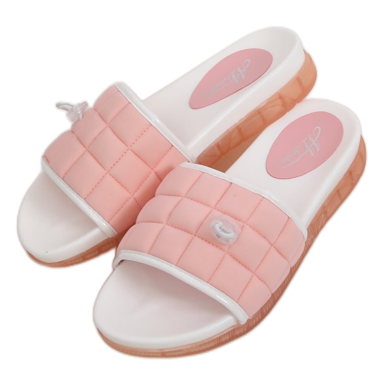 Pink women's pink slippers G-338 Pink
