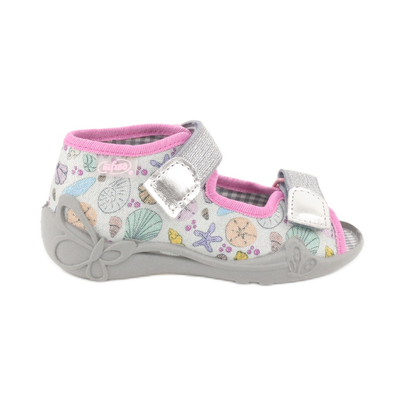 Befado children's shoes 242P097 pink grey multicolored