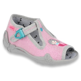 Befado children's shoes 213P116 pink grey Befado children's shoes 213P116 pink grey