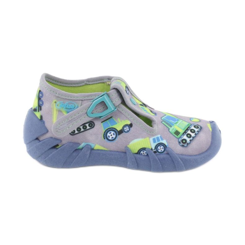 Befado children's shoes 110P371 blue grey green