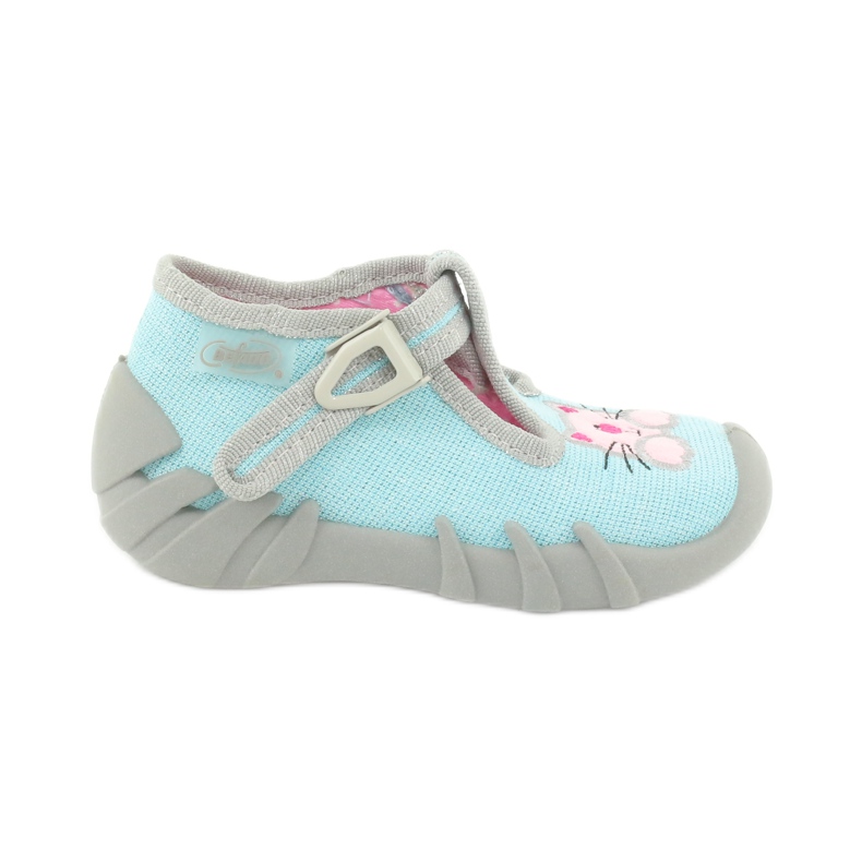 Befado children's shoes 110P375 blue pink grey