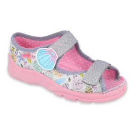 Befado children's shoes 969X154 pink grey multicolored