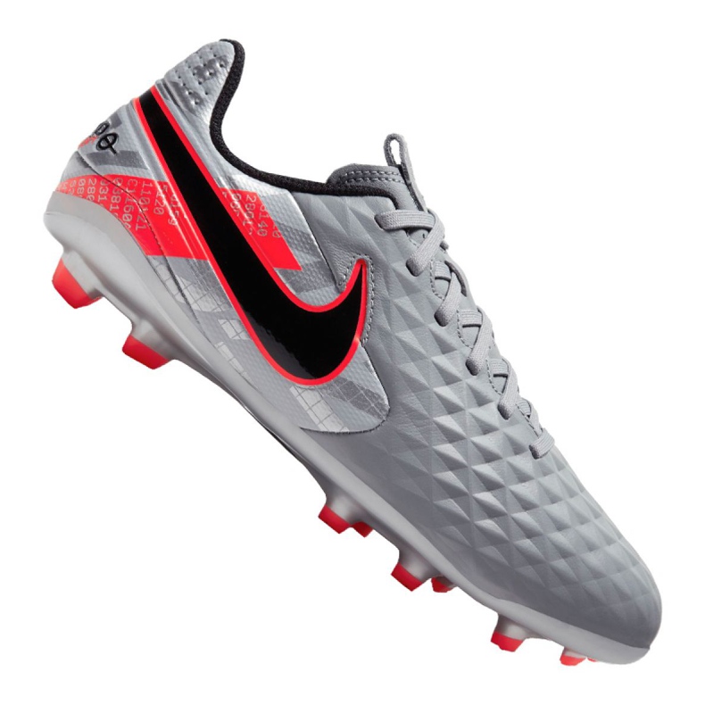 Nike Legend 8 Academy Mg Jr AT5732-906 soccer shoes multicolored silver