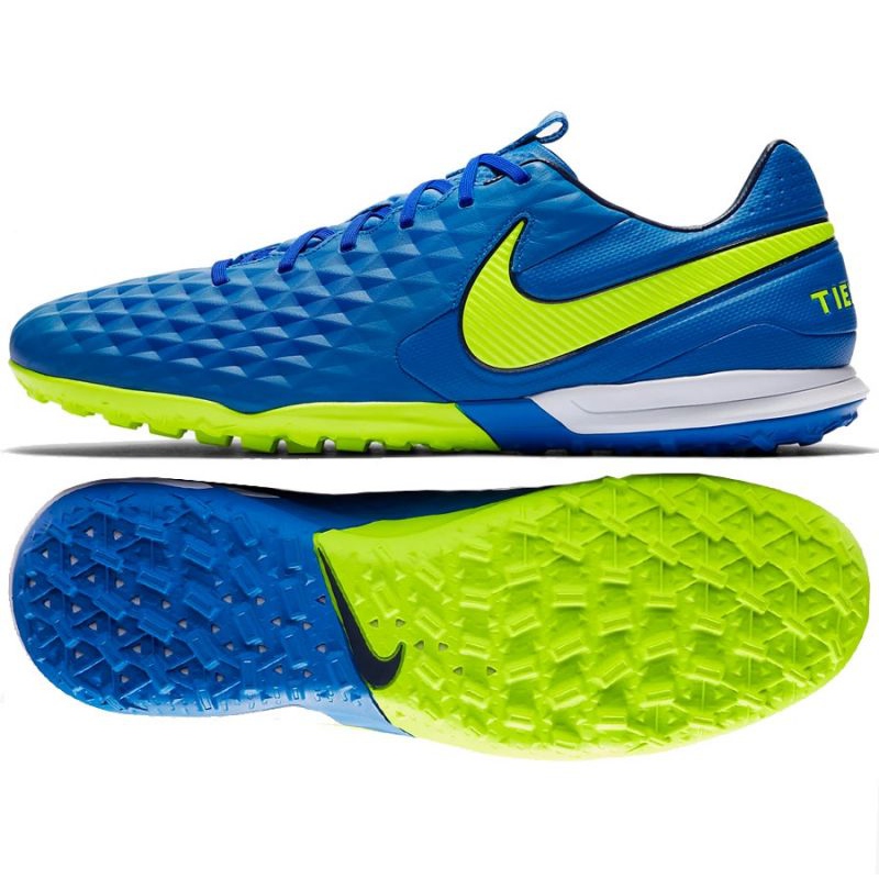 Nike Tiempo Legend 8 Pro Tf M AT6136-474 football shoes multicolored blue - ButyModne.pl