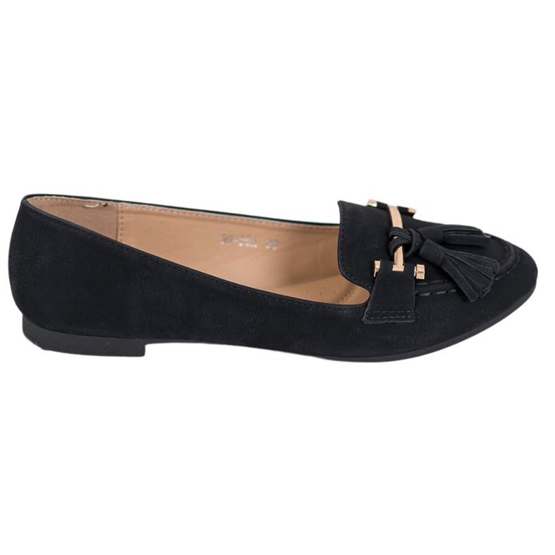 Nio Nio Elegant Loafers With Fringes black