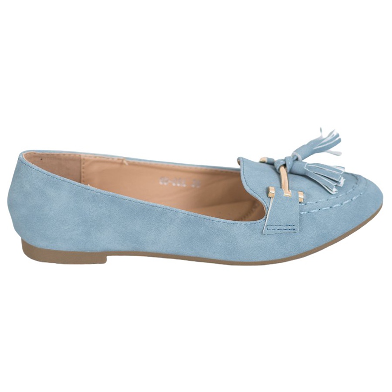 Nio Nio Elegant Loafers With Fringes blue
