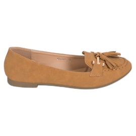 Nio Nio Elegant Loafers With Fringes brown Nio Nio Elegant Loafers With Fringes brown