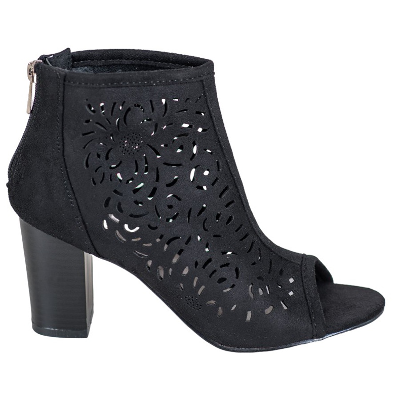 Openwork Open Toe VINCEZA boots black