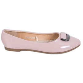 Lacquered ballerinas VINCEZA pink