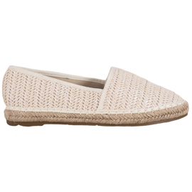 SHELOVET Braided Beige Espadrilles