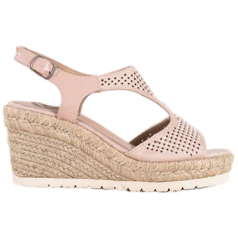 Aclys Suede Espadrilles On The Wedge beige