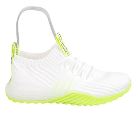 Evento Sneakers With Neon Sole white
