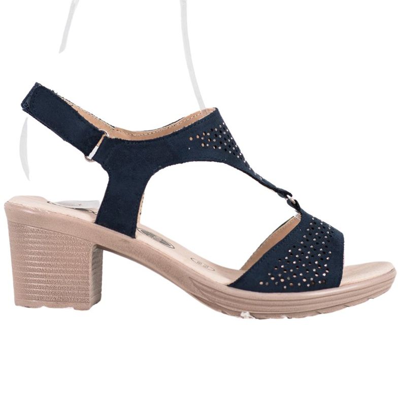 SHELOVET Comfortable Velcro sandals blue