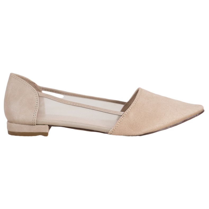 Evento Beige Ballerinas With Mesh