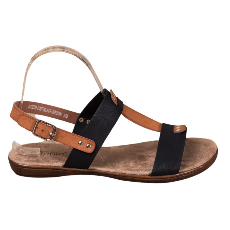 Evento Buckle fastening sandals brown black