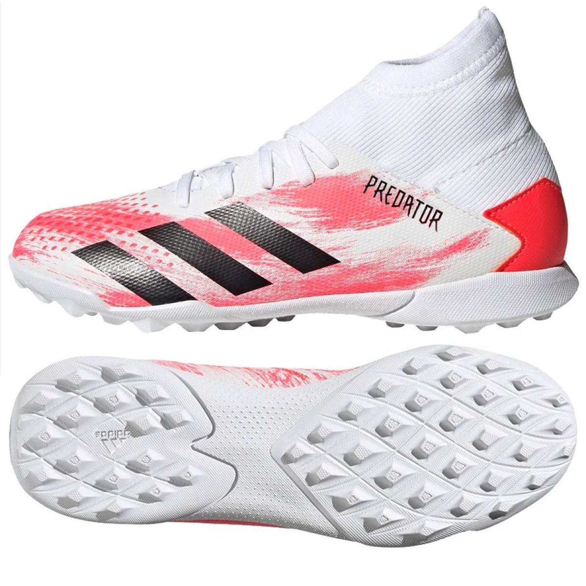 Adidas Predator 20.3 Tf Jr EG0929 football boots white multicolored -  KeeShoes