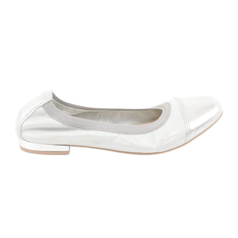 Gamis Comfortable silver leather ballerinas grey Gamis Comfortable silver leather ballerinas grey