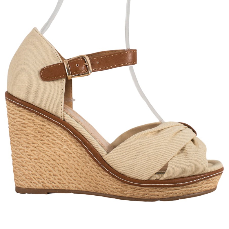 SHELOVET High-heeled sandals brown SHELOVET High-heeled sandals brown