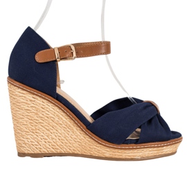SHELOVET High-heeled sandals blue SHELOVET High-heeled sandals blue
