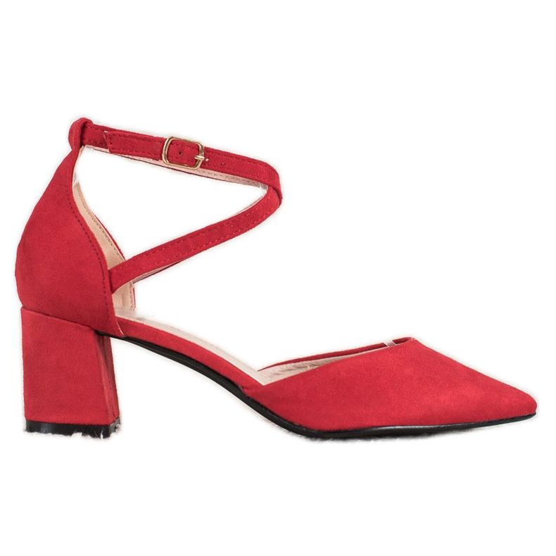 Evento Suede Pumps red