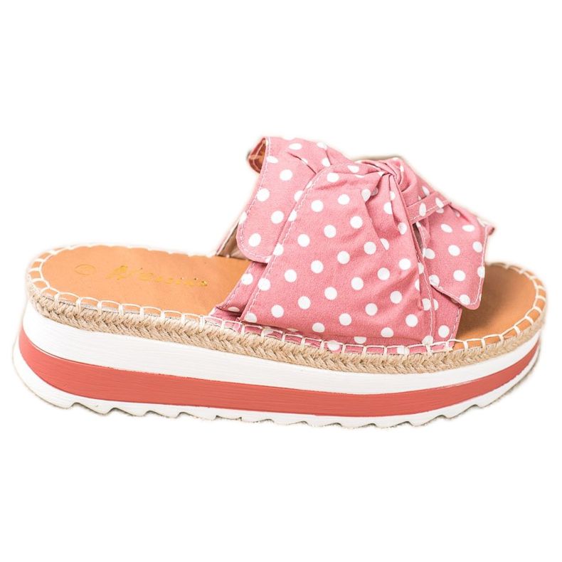SHELOVET Slippers On A High Platform pink