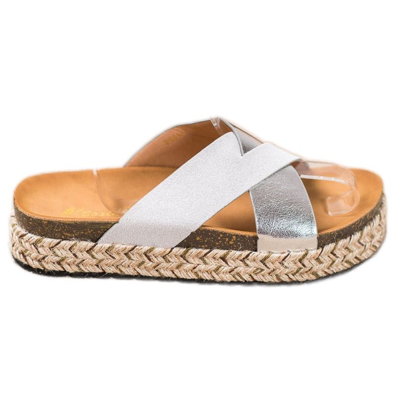 SHELOVET Slippers On The Platform grey