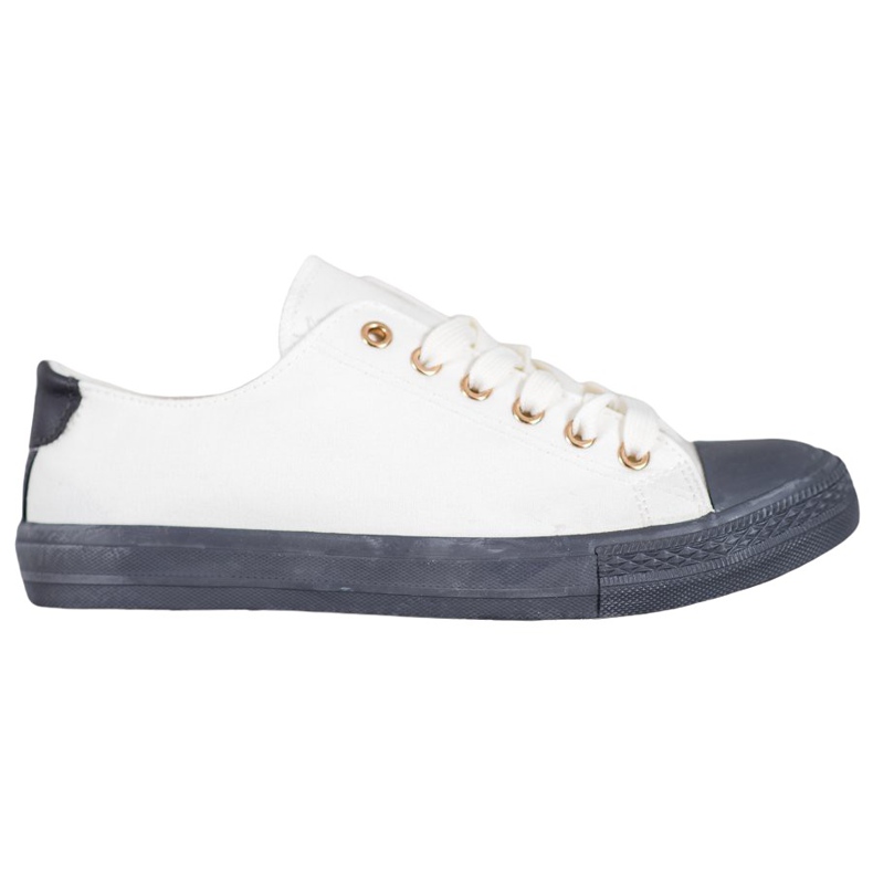SHELOVET Textile Sneakers white grey