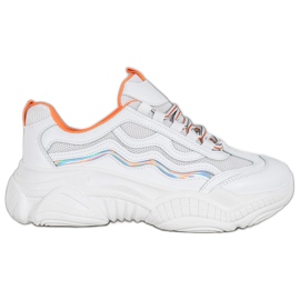SHELOVET Lace-up Sneakers white SHELOVET Lace-up Sneakers white