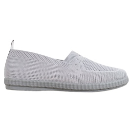 Via Giulia  Openwork Slip On Sneakers grey