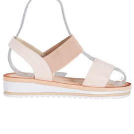 Mannika Suede Sandals On The Platform brown
