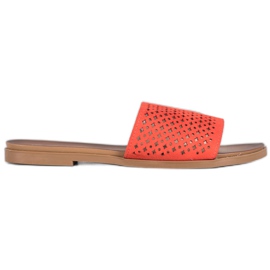 Renda Openwork Slippers orange Renda Openwork Slippers orange