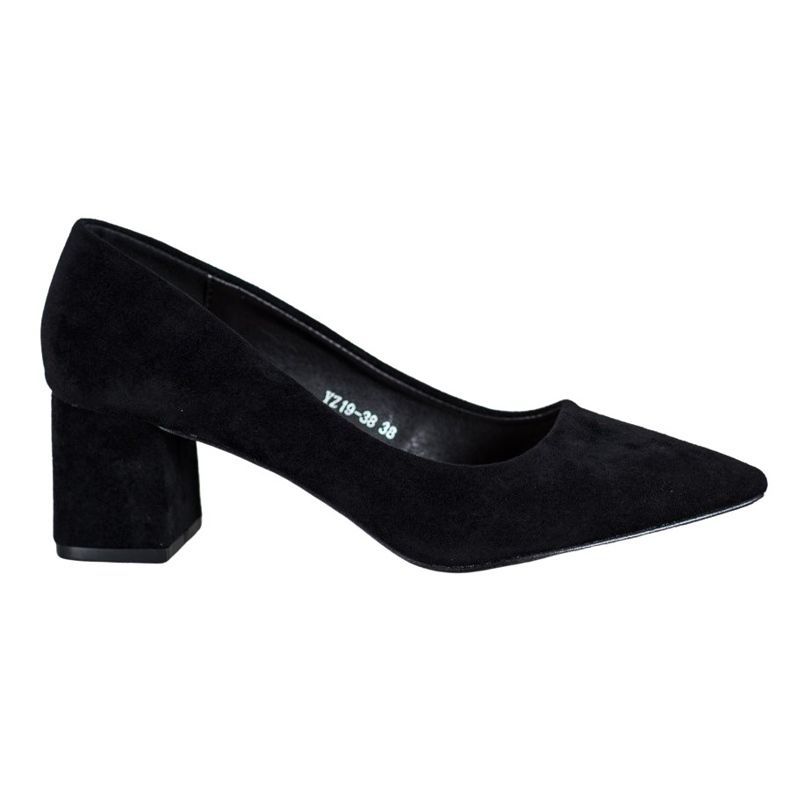SHELOVET Black Low-heeled Shoes