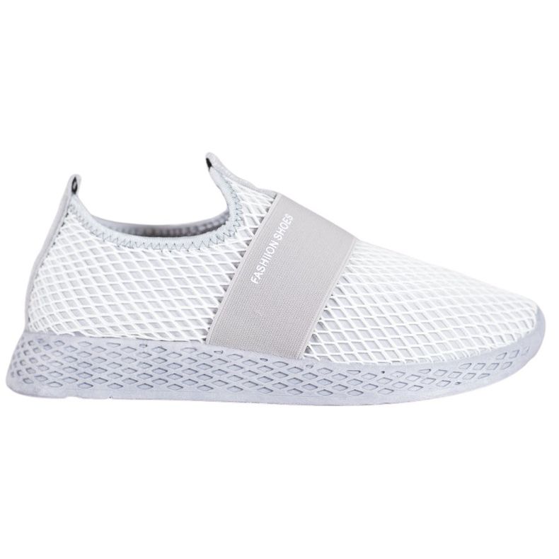 SHELOVET Slip-on Sneakers With Mesh grey