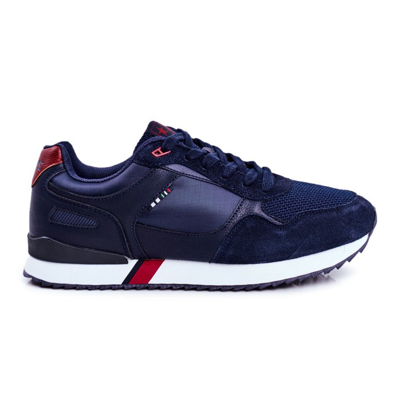EVE Men's Sport Shoes Suede Leather Navy Blue Fonsi