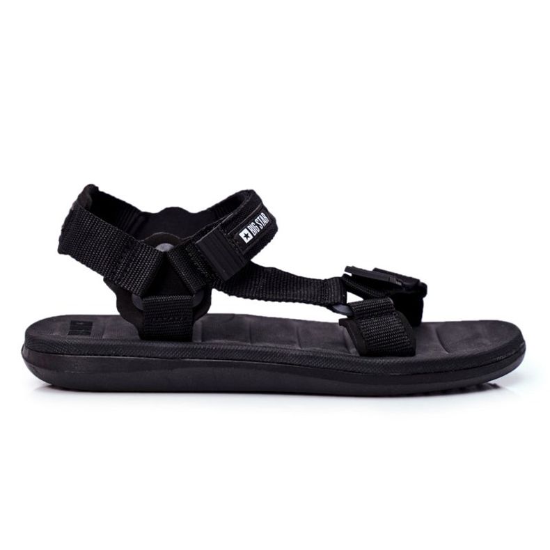 Men's Sport Sandals Black Big Star FF174499 Men's Sport Sandals Black Big Star FF174499