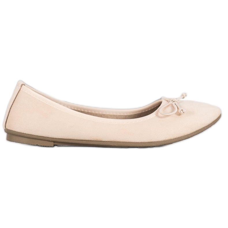 Diamantique Casual Suede Ballerinas brown