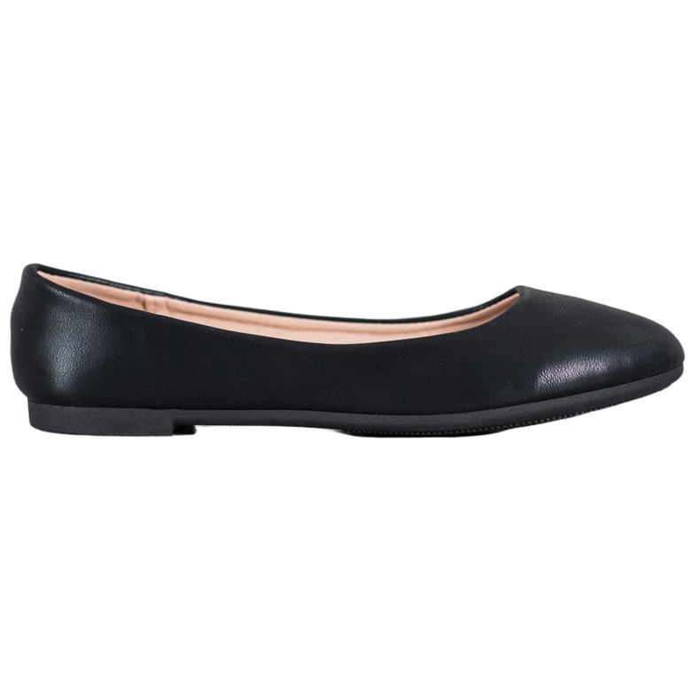 Diamantique Black Ballerinas